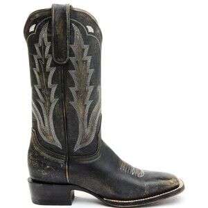 Idyllwind Outlaw Distressed Western Boot Black Womens Size 9.0B $200 MSRP Mexico